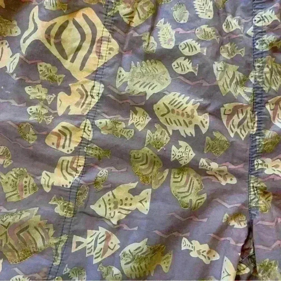 Newport Blue Men’s Swim Trunks. Size L Fish Print. Beach Resort wear Vacation - Picture 6 of 7